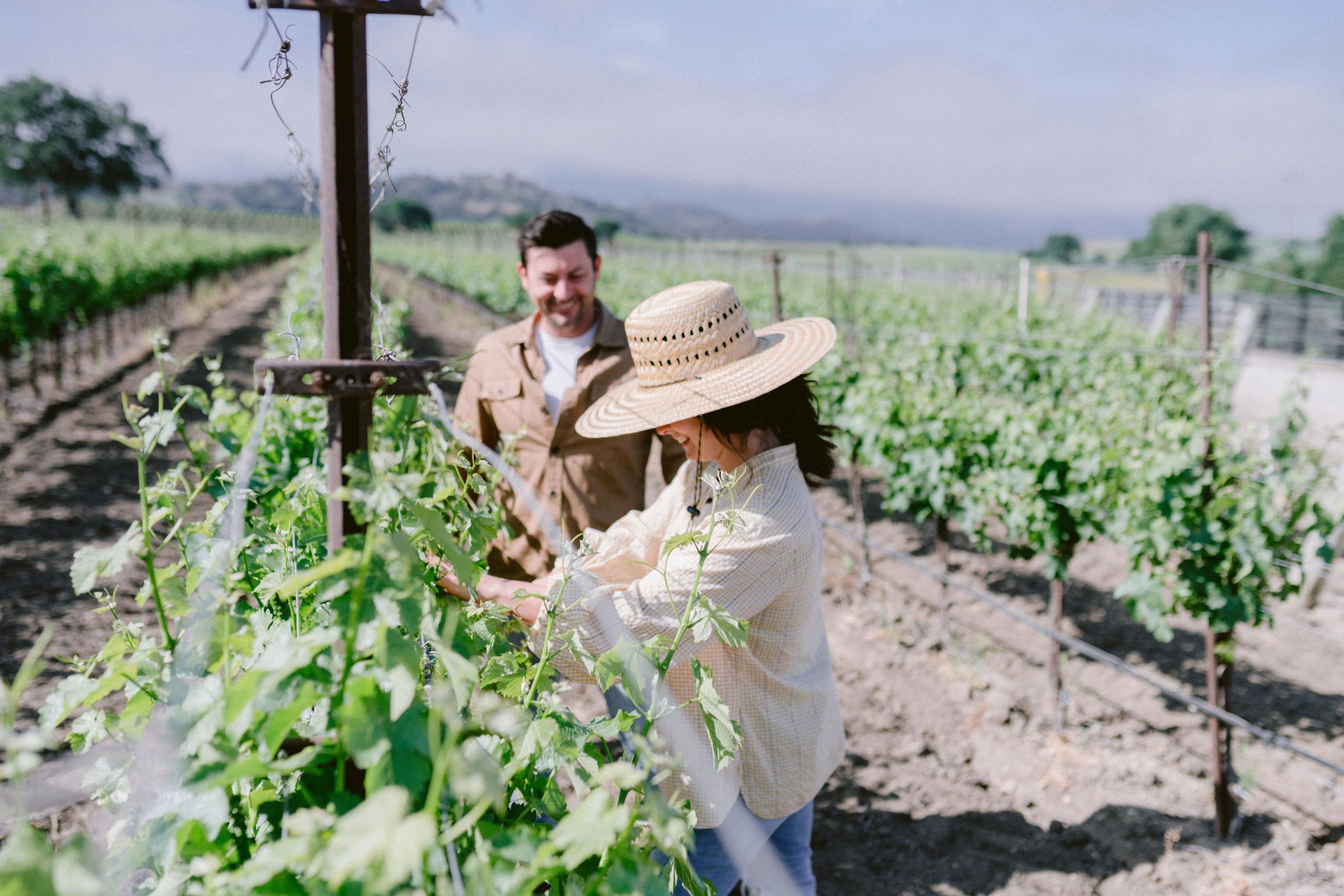 Los Olivos - Brit and Ryan Zotovich in Vineyard